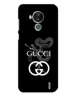 Чехол для Nokia C30 с картинкой «Gucci — серебряная змея»