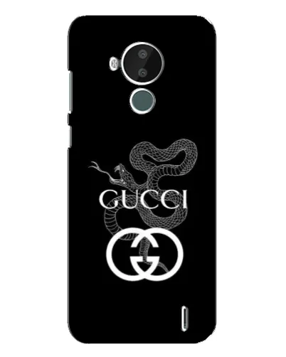 Чехол для Nokia C30 с картинкой «Gucci — серебряная змея»