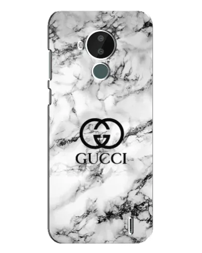 Чехол для Nokia C30 с картинкой «Gucci — мраморный шик»