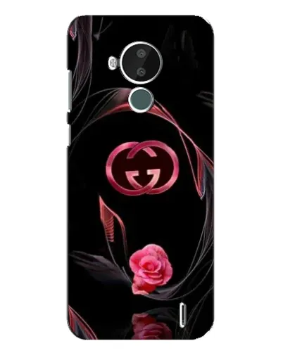 Чехол для Nokia C30 с картинкой «Gucci — неоновая роза»