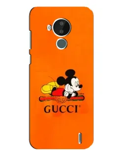 Чехол для Nokia C30 с картинкой «Микки Маус Gucci — оранж» Чехол для Nokia C30 с картинкой «Микки Маус Gucci — оранж»