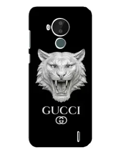 Чехол для Nokia C30 с картинкой «Gucci — серебряный лев» Чехол для Nokia C30 с картинкой «Gucci — серебряный лев»