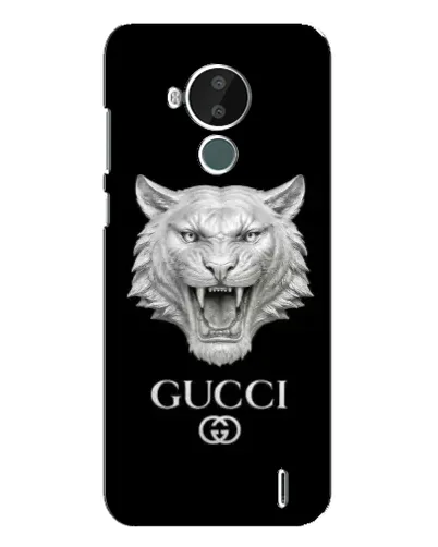 Чехол для Nokia C30 с картинкой «Gucci — серебряный лев» Чехол для Nokia C30 с картинкой «Gucci — серебряный лев»
