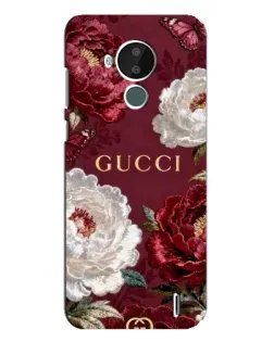 Чехол для Nokia C30 с картинкой «Gucci — бордовые розы» Чехол для Nokia C30 с картинкой «Gucci — бордовые розы»