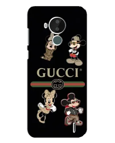 Чехол для Nokia C30 с картинкой «Gucci — герои Disney и монограмма» Чехол для Nokia C30 с картинкой «Gucci — герои Disney и монограмма»
