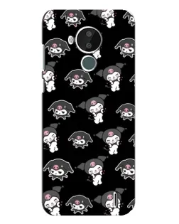 Чохол для Nokia C30 з картинкою «Чорний паттерн Kuromi» Чохол для Nokia C30 з картинкою «Чорний паттерн Kuromi»