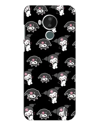 Чехол для Nokia C30 с картинкой «Черный паттерн Kuromi» Чехол для Nokia C30 с картинкой «Черный паттерн Kuromi»