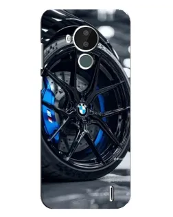 Чехол для Nokia C30 с картинкой «Колесо BMW вблизи»