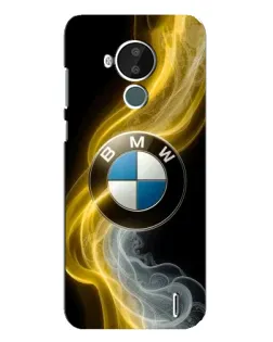 Чехол для Nokia C30 с картинкой «Золотистый дым BMW»