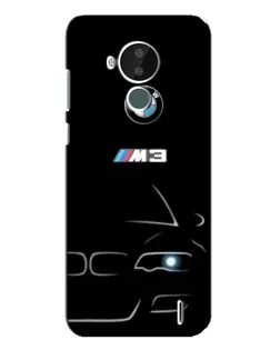 Чехол для Nokia C30 с картинкой «Минималистичный принт BMW M3»