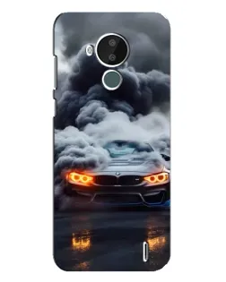 Чехол для Nokia C30 с картинкой «BMW в дыму»