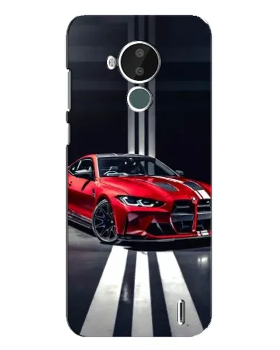 Чехол для Nokia C30 с картинкой «Красная BMW на дороге» Чехол для Nokia C30 с картинкой «Красная BMW на дороге»