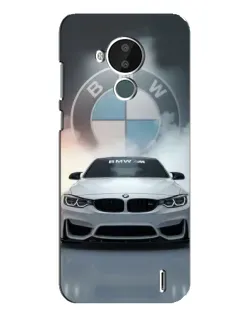 Чохол для Nokia C30 з картинкою «BMW в білому диму»