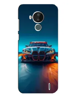 Чохол для Nokia C30 з картинкою «BMW — вогні неону»
