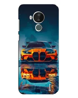 Чохол для Nokia C30 з картинкою «BMW — золота емблема»