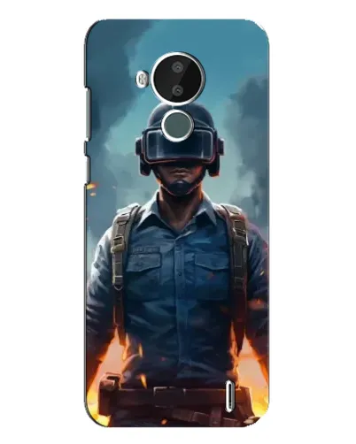 Чехол для Nokia C30 с картинкой «PUBG — реалистичный герой» Чехол для Nokia C30 с картинкой «PUBG — реалистичный герой»