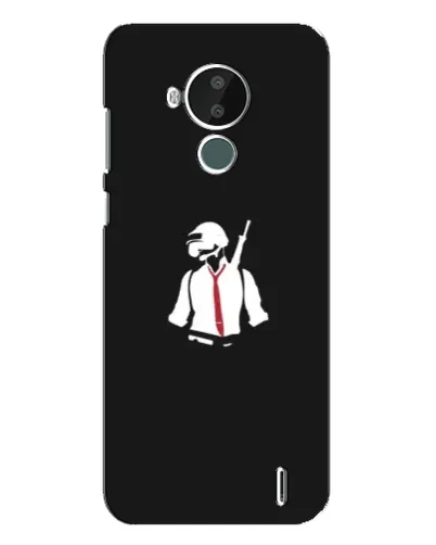 Чехол для Nokia C30 с картинкой «PUBG — силуэт воина» Чехол для Nokia C30 с картинкой «PUBG — силуэт воина»