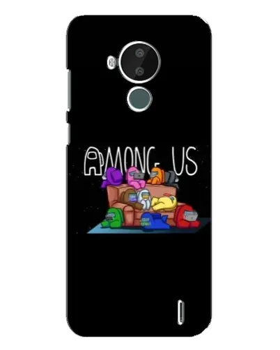 Чехол для Nokia C30 с картинкой «Логотип Among Us» Чехол для Nokia C30 с картинкой «Логотип Among Us»