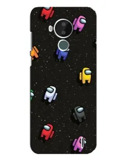 Чехол для Nokia C30 с картинкой «Космический паттерн Among Us» Чехол для Nokia C30 с картинкой «Космический паттерн Among Us»