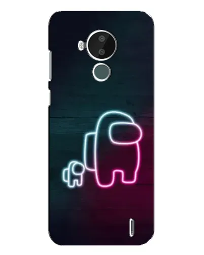 Чехол для Nokia C30 с картинкой «Among Us неон-арт» Чехол для Nokia C30 с картинкой «Among Us неон-арт»