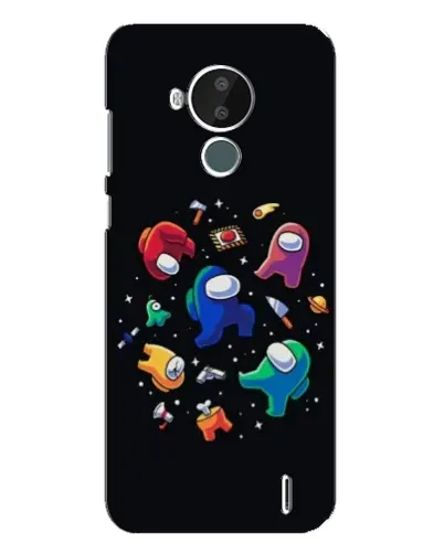 Чехол для Nokia C30 с картинкой «Among Us космос» Чехол для Nokia C30 с картинкой «Among Us космос»