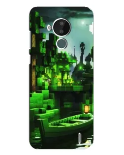 Чехол для Nokia C30 с картинкой «Minecraft лесной пейзаж» Чехол для Nokia C30 с картинкой «Minecraft лесной пейзаж»