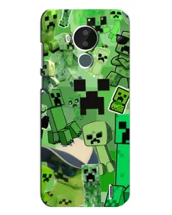 Чехол для Nokia C30 с картинкой «Криперы Minecraft» Чехол для Nokia C30 с картинкой «Криперы Minecraft»