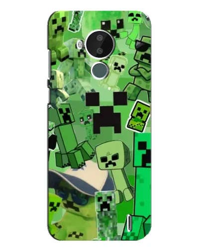 Чехол для Nokia C30 с картинкой «Криперы Minecraft» Чехол для Nokia C30 с картинкой «Криперы Minecraft»
