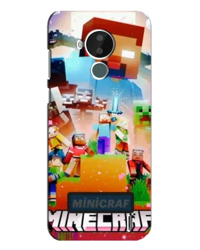 Чехол для Nokia C30 с картинкой «Minecraft герои игры» Чехол для Nokia C30 с картинкой «Minecraft герои игры»