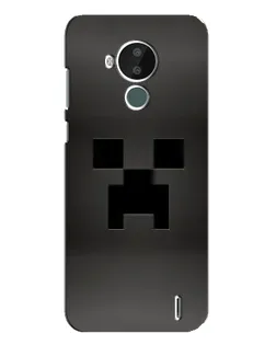 Чехол для Nokia C30 с картинкой «Черный крипер градиент»