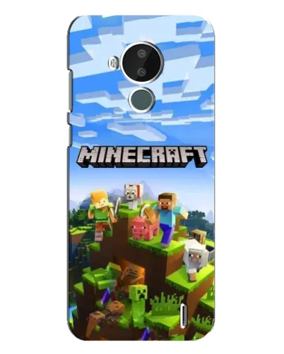 Чехол для Nokia C30 с картинкой «Minecraft классический мир» Чехол для Nokia C30 с картинкой «Minecraft классический мир»