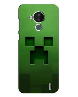 Чехол для Nokia C30 с картинкой «Крипер микро-дизайн»