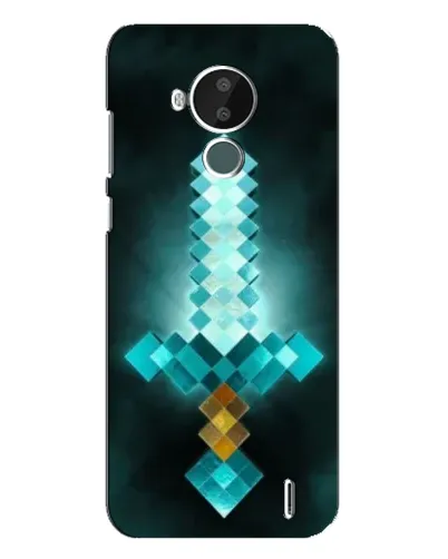 Чехол для Nokia C30 с картинкой «Алмазный меч неон» Чехол для Nokia C30 с картинкой «Алмазный меч неон»