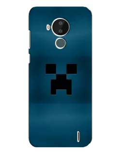 Чехол для Nokia C30 с картинкой «Крипер текстура»
