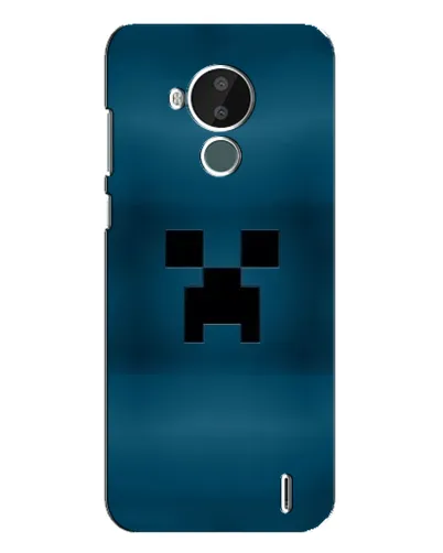 Чехол для Nokia C30 с картинкой «Крипер текстура» Чехол для Nokia C30 с картинкой «Крипер текстура»