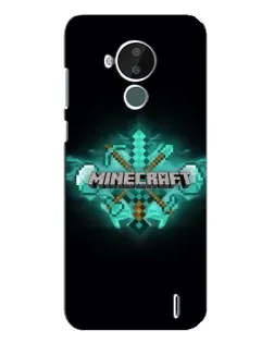 Чехол для Nokia C30 с картинкой «Minecraft Diamond лого»