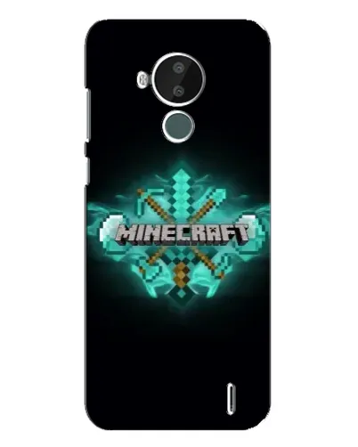 Чехол для Nokia C30 с картинкой «Minecraft Diamond лого» Чехол для Nokia C30 с картинкой «Minecraft Diamond лого»