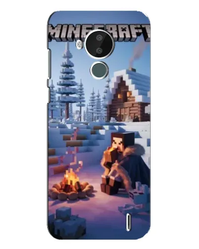 Чехол для Nokia C30 с картинкой «Зимний Minecraft» Чехол для Nokia C30 с картинкой «Зимний Minecraft»