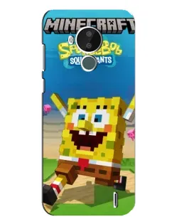 Чехол для Nokia C30 с картинкой «Губка Боб Minecraft» Чехол для Nokia C30 с картинкой «Губка Боб Minecraft»