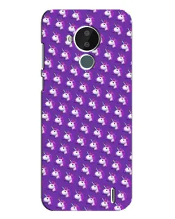 Чехол для Nokia C30 с картинкой «Единороги на фиолетовом» Чехол для Nokia C30 с картинкой «Единороги на фиолетовом»