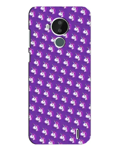 Чехол для Nokia C30 с картинкой «Единороги на фиолетовом»