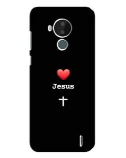 Чехол для Nokia C30 с картинкой «Сердце - Jesus»