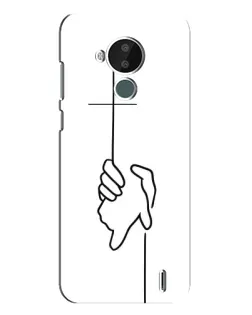 Чехол для Nokia C30 с картинкой «Рука держит»