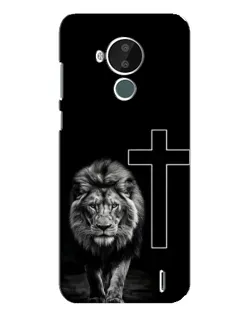 Чехол для Nokia C30 с картинкой «Лев и Крест»