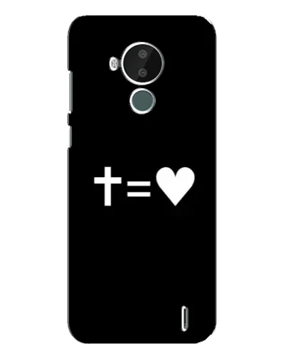 Чехол для Nokia C30 с картинкой «Крест и Сердце» Чехол для Nokia C30 с картинкой «Крест и Сердце»