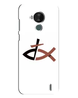 Чехол для Nokia C30 с картинкой «Рыба и крест»