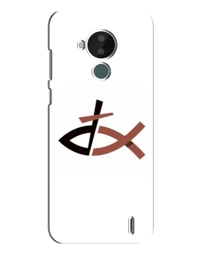 Чехол для Nokia C30 с картинкой «Рыба и крест» Чехол для Nokia C30 с картинкой «Рыба и крест»