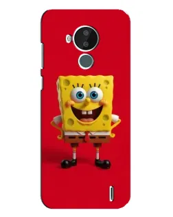Чехол для Nokia C30 с картинкой «Спанч Боб на красном» Чехол для Nokia C30 с картинкой «Спанч Боб на красном»