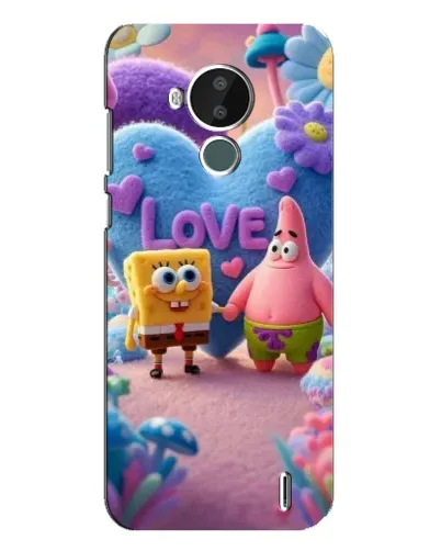 Чехол для Nokia C30 с картинкой «Губка Боб Патрик»