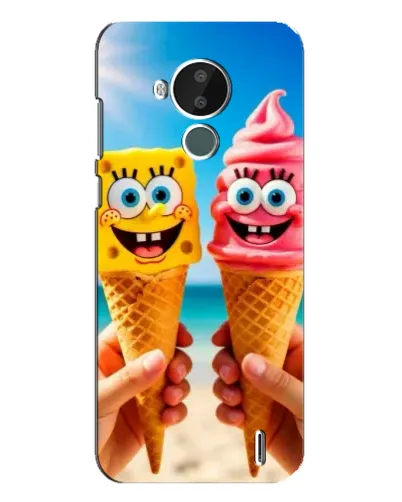 Чехол для Nokia C30 с картинкой «Спанч Боб мороженое»